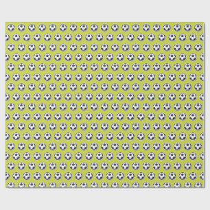Papel De Presente padrão de futebol
