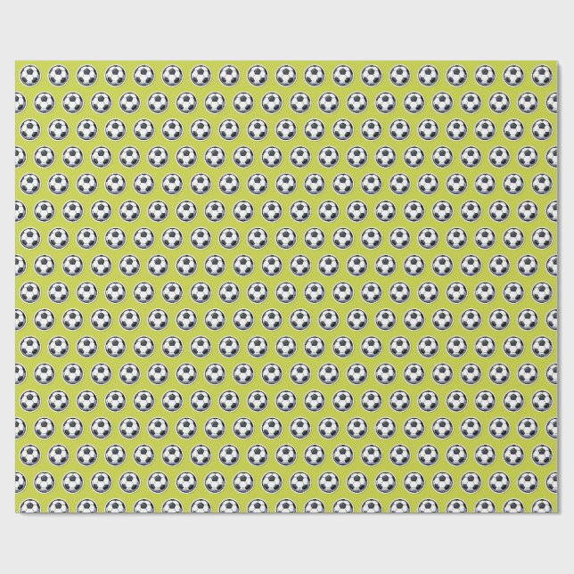 Papel De Presente padrão de futebol (Aberto)