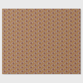 Papel De Presente padrão de futebol americano