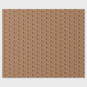 Papel De Presente padrão de futebol americano