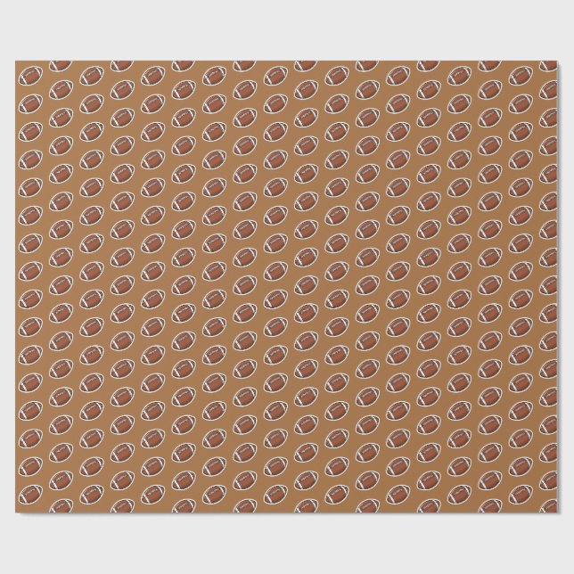 Papel De Presente padrão de futebol americano (Aberto)