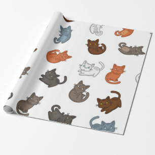 Papel De Presente Padrão de gato