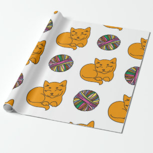 Papel De Presente Padrão de gato