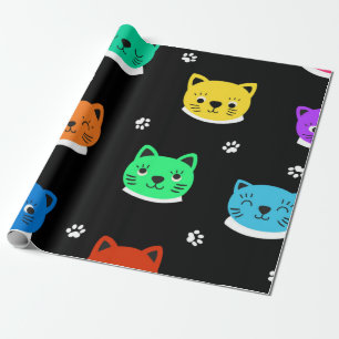 Papel De Presente Padrão de gato