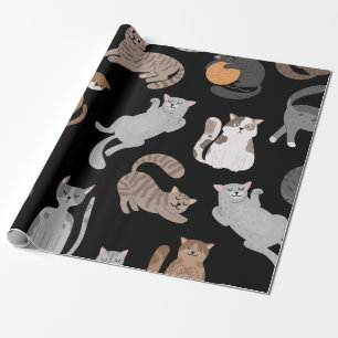 Papel De Presente Padrão de gato