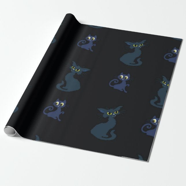 Papel De Presente Padrão de gato (Desenrolado)