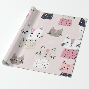 Papel De Presente Padrão de gato