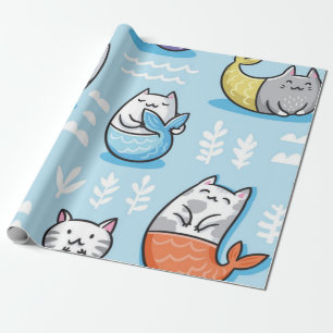 Papel De Presente Padrão de gato