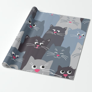 Papel De Presente Padrão de gato