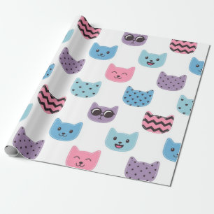 Papel De Presente Padrão de gato