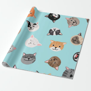 Papel De Presente Padrão de gato