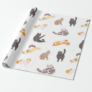Papel De Presente Padrão de gato