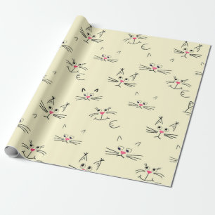 Papel De Presente Padrão de gato