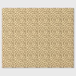 Papel De Presente Padrão de Girafa Marrom – Estampa Minimalista de A