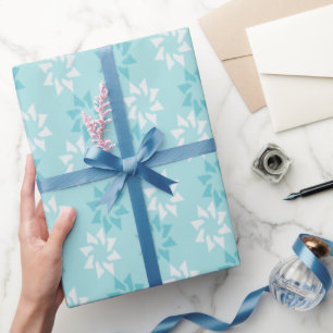 Papel De Presente Padrão de giro azul-claro