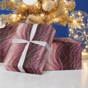 Papel De Presente Padrão de Glitter em Textura Brilhante Dourado