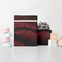 Padrão de Glitter Preto Vinho Borgonha Profundo