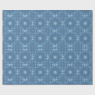 Papel De Presente Padrão de Gótico de Assinatura Azul