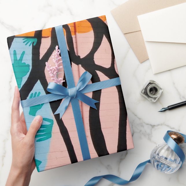 Papel De Presente Padrão de grafite (Presentear)