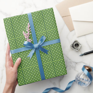 Papel De Presente Padrão de grama verde sem costura