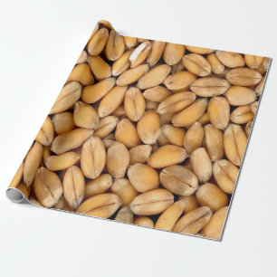 Papel De Presente Padrão de grãos de trigo torrado