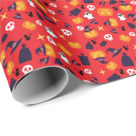 Papel De Presente padrão de halloween