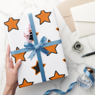 Papel De Presente Padrão de Halloween