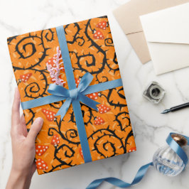 Papel De Presente Padrão de Halloween
