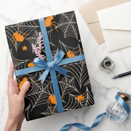 Papel De Presente Padrão de Halloween