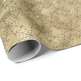 Papel De Presente Padrão de Halloween da Aranha Rasteza