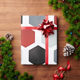 Papel De Presente Padrão de Hexágono de Arte Moderna