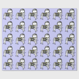 PAPEL DE PRESENTE PADRÃO DE ILUSTRAÇÃO DO FOTÓGRAFO RETRO