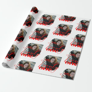 Papel De Presente Padrão de Imagem de Aniversário do Modern Hello Tw