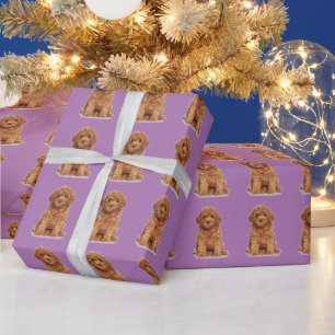 Papel De Presente Padrão de imagem de foto personalizado lilás de la