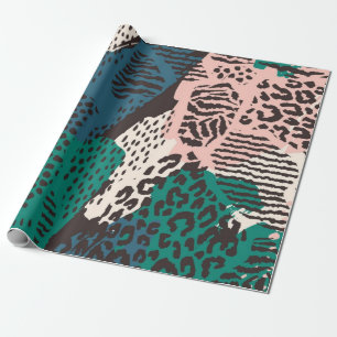 Papel De Presente Padrão de impressão animal