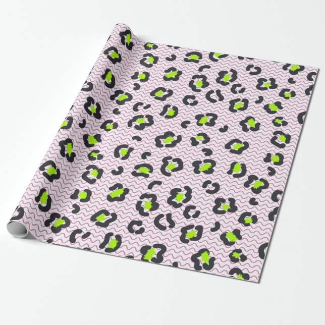 Papel De Presente Padrão de impressão animal (Desenrolado)