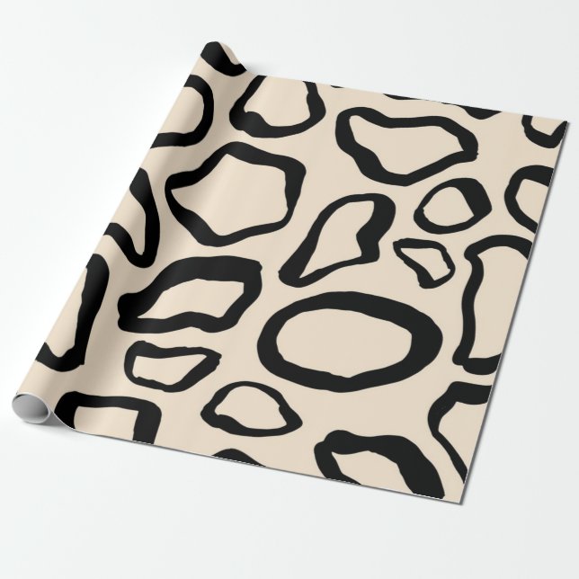 Papel De Presente Padrão de impressão animal (Desenrolado)