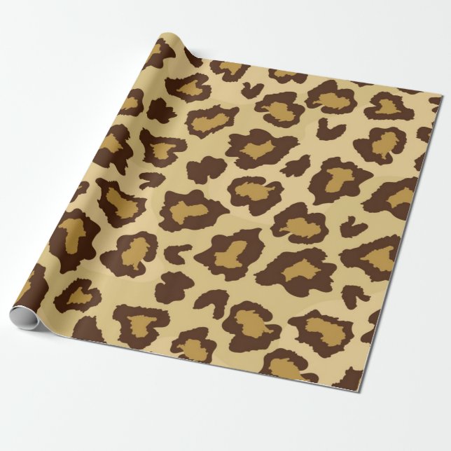 Papel De Presente Padrão de impressão animal (Desenrolado)