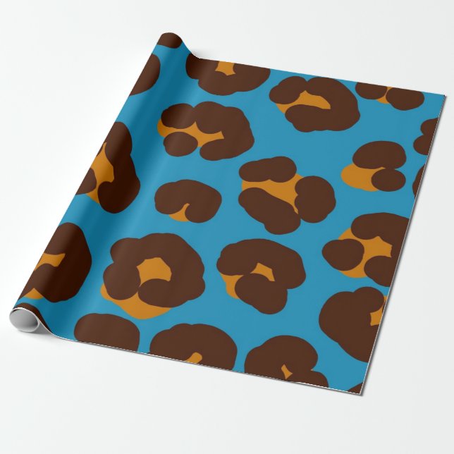Papel De Presente Padrão de impressão animal (Desenrolado)