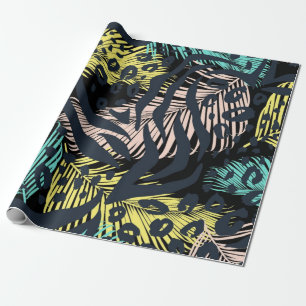 Papel De Presente Padrão de impressão animal