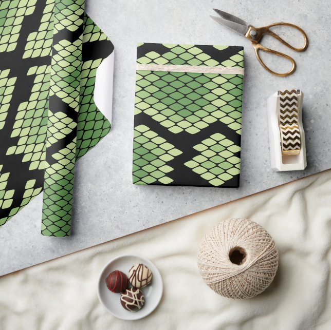 Papel De Presente Padrão de impressão animal Cobra da fauna selvagem (Artesanato)