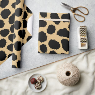 Papel De Presente Padrão de Impressão de Animais Chic Wildlife Cheet