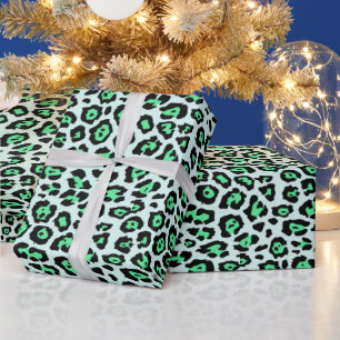 Papel De Presente Padrão de impressão de animal de leopardo elegante