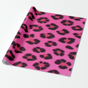 Papel De Presente Padrão de Impressão de Guepardo Rosa – Animal Femi