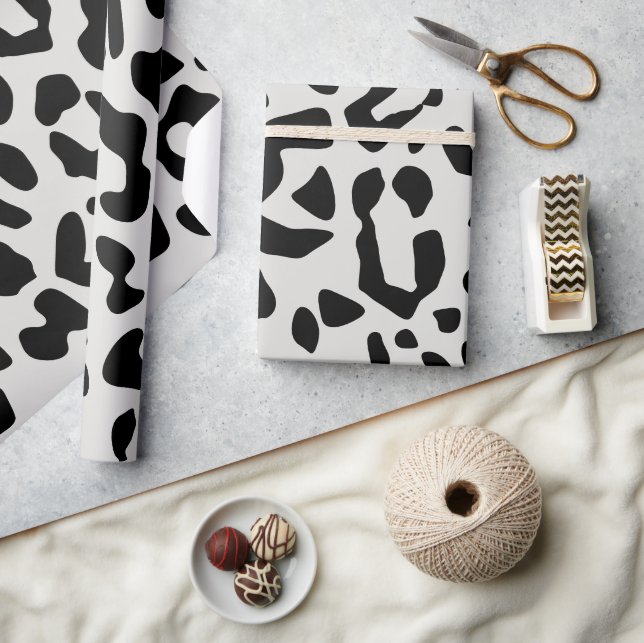 Papel De Presente Padrão de Impressão do Animal Leopardo da Neve Mod (Artesanato)