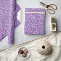 Padrão de impressão do Leopardo rosa e roxo