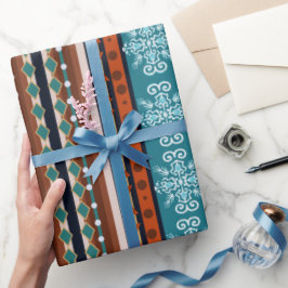 Papel De Presente Padrão de inverno Cozy