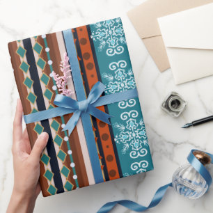 Papel De Presente Padrão de inverno Cozy