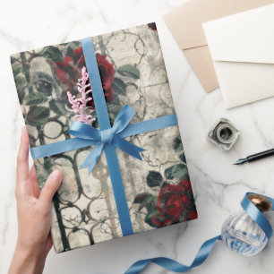 Papel De Presente Padrão de Jardim Gótico Vitoriano