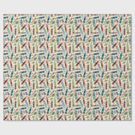 Papel De Presente padrão de lápis